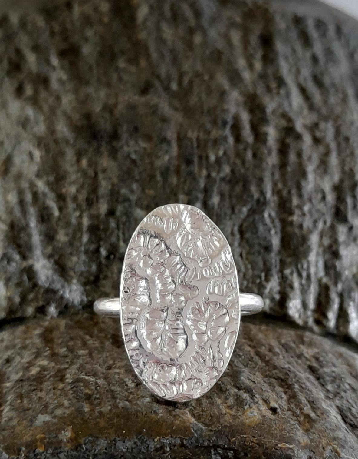 Oval Brain Coral Ring