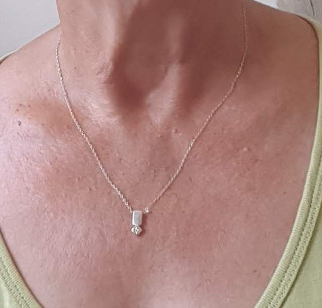 Dainty Yellow Sapphire Pendant