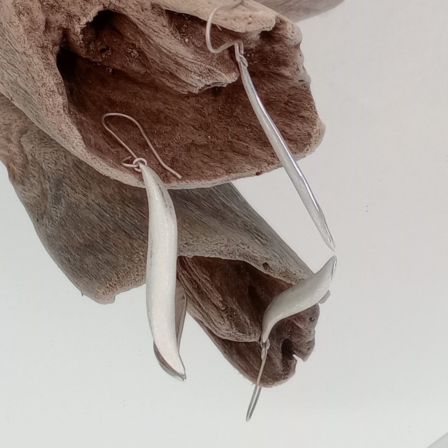 Elongated 'S' Earrings