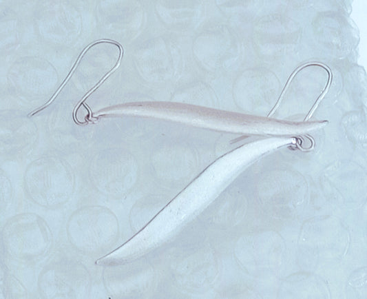 Elongated 'S' Earrings