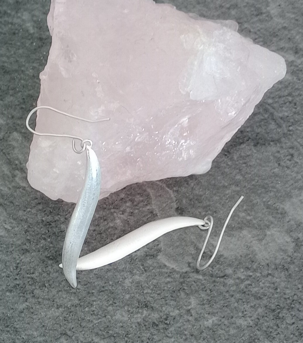 Elongated 'S' Earrings