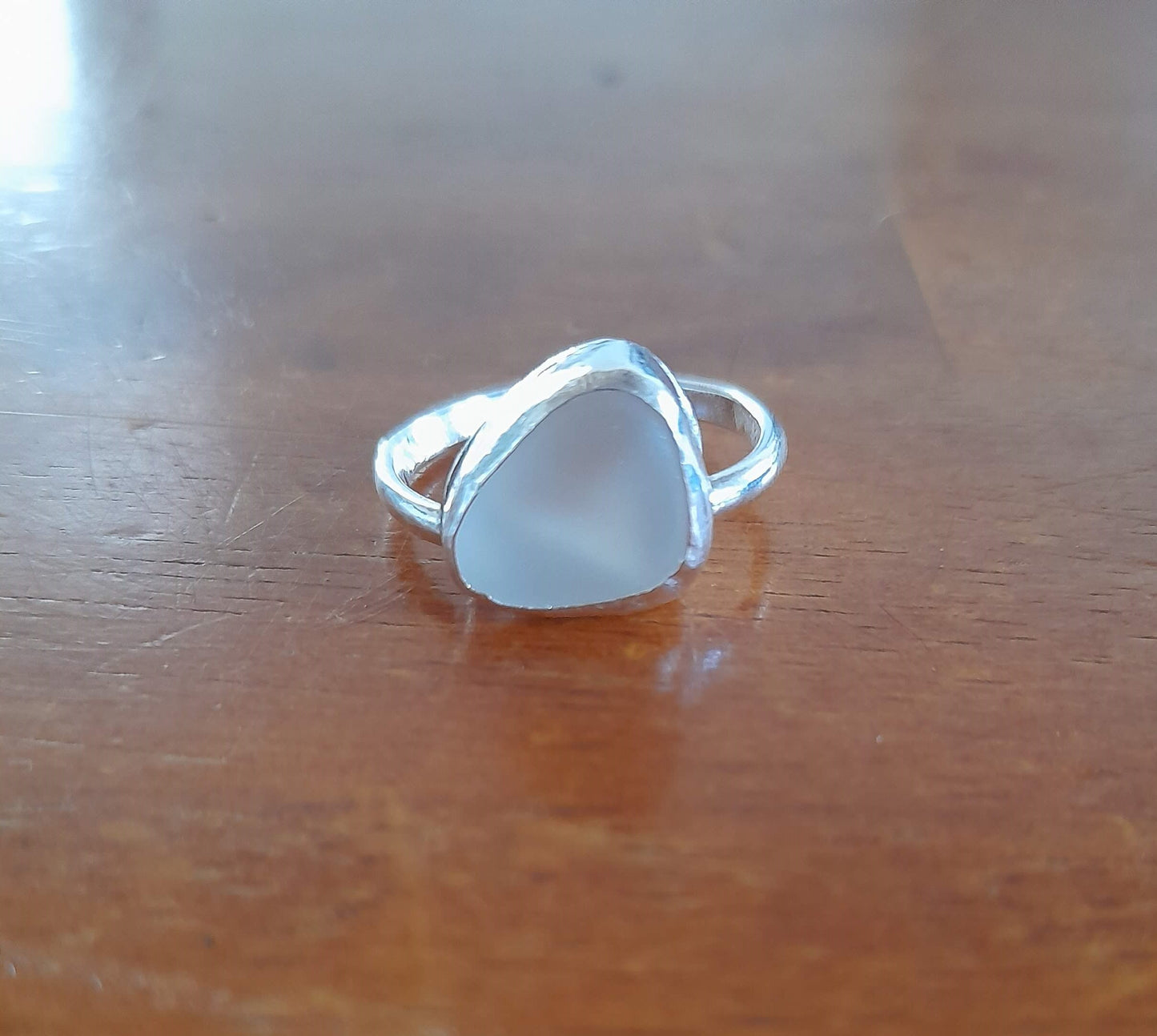 Opaque Sea Glass Ring