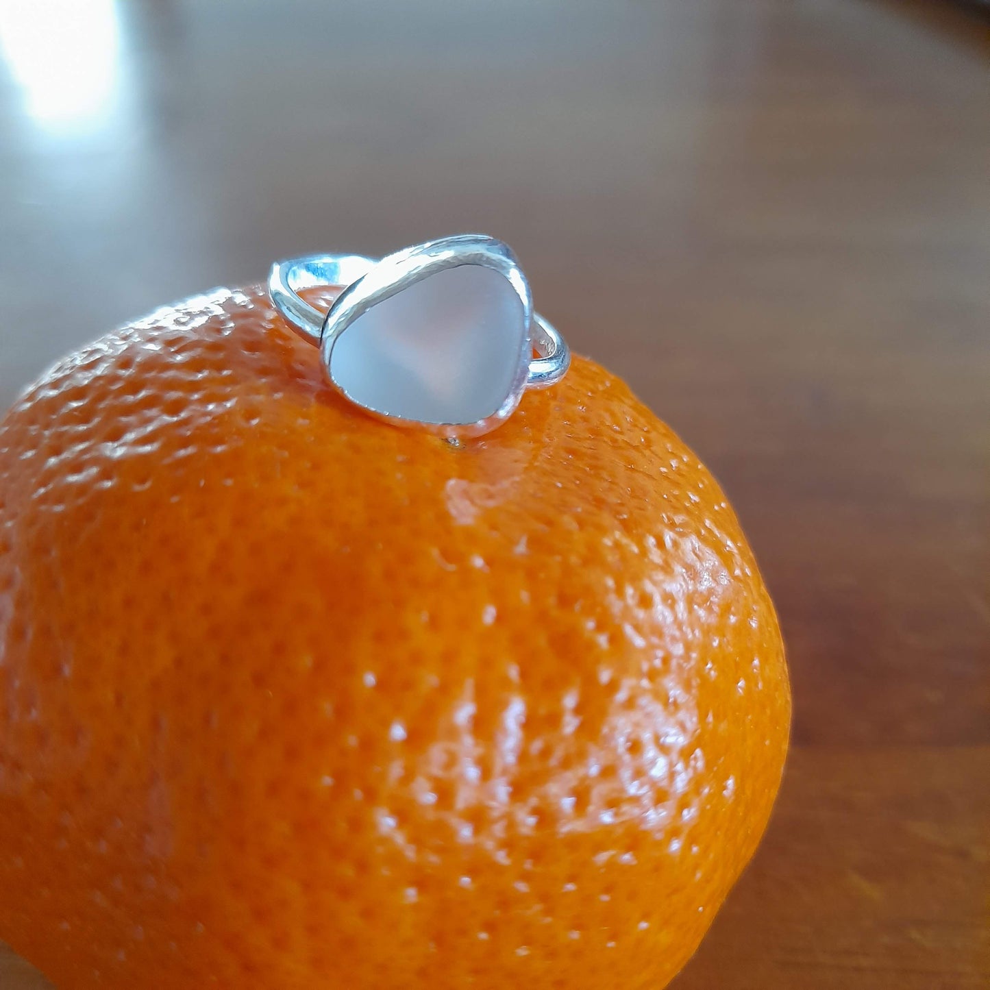 Opaque Sea Glass Ring