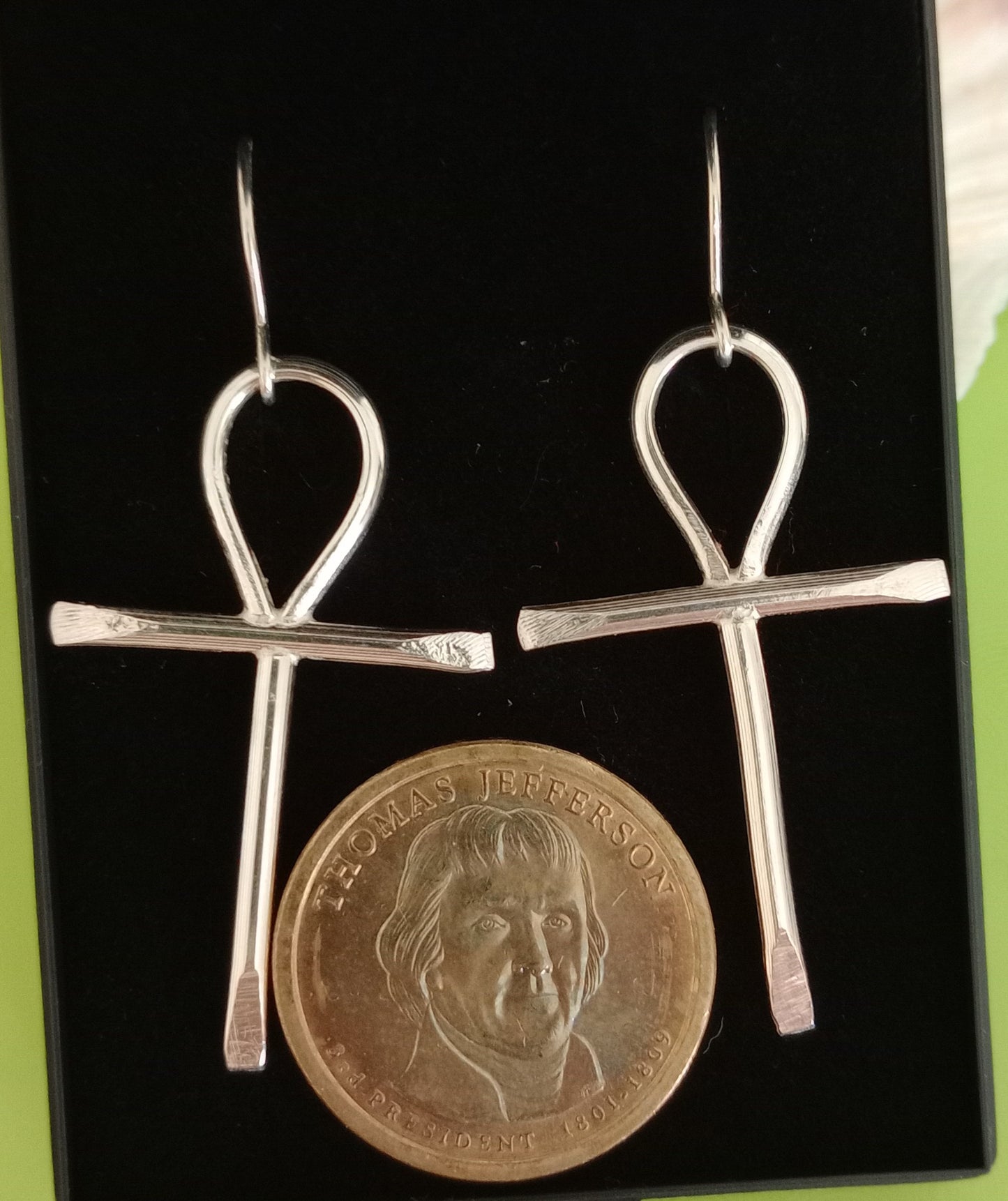 Ankh Cross Earrings