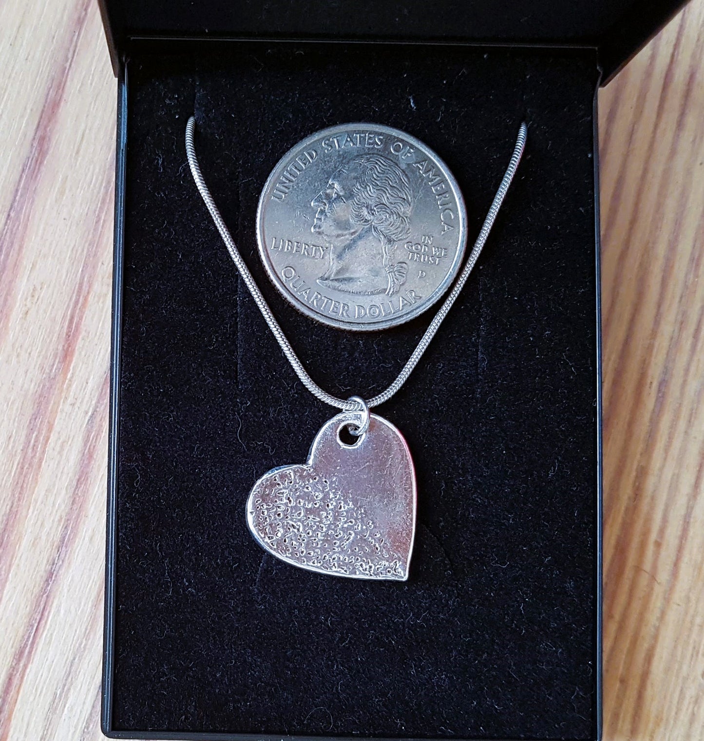 Rough & Smooth Heart Pendant