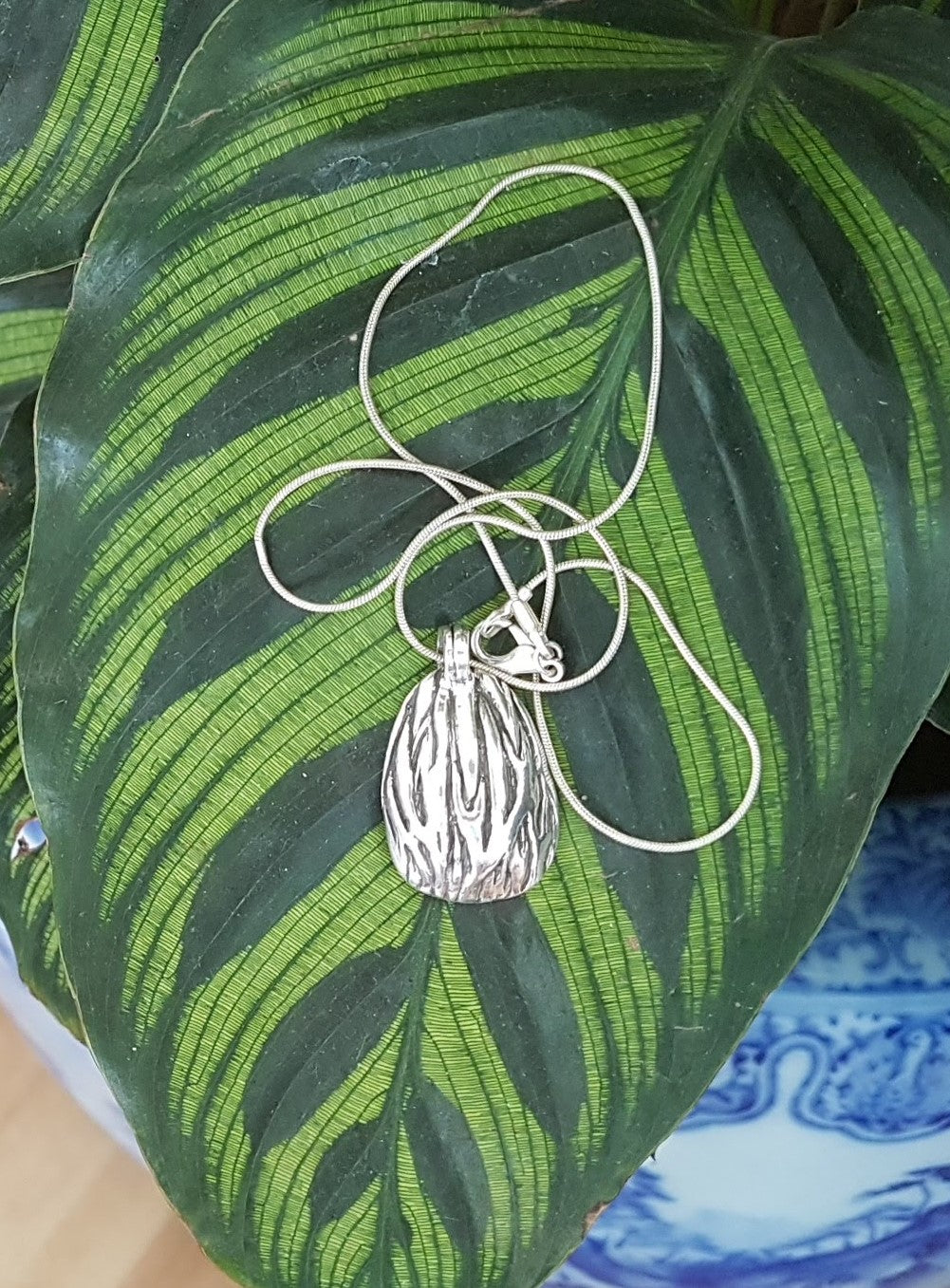 Domed Palm Seed Pendant