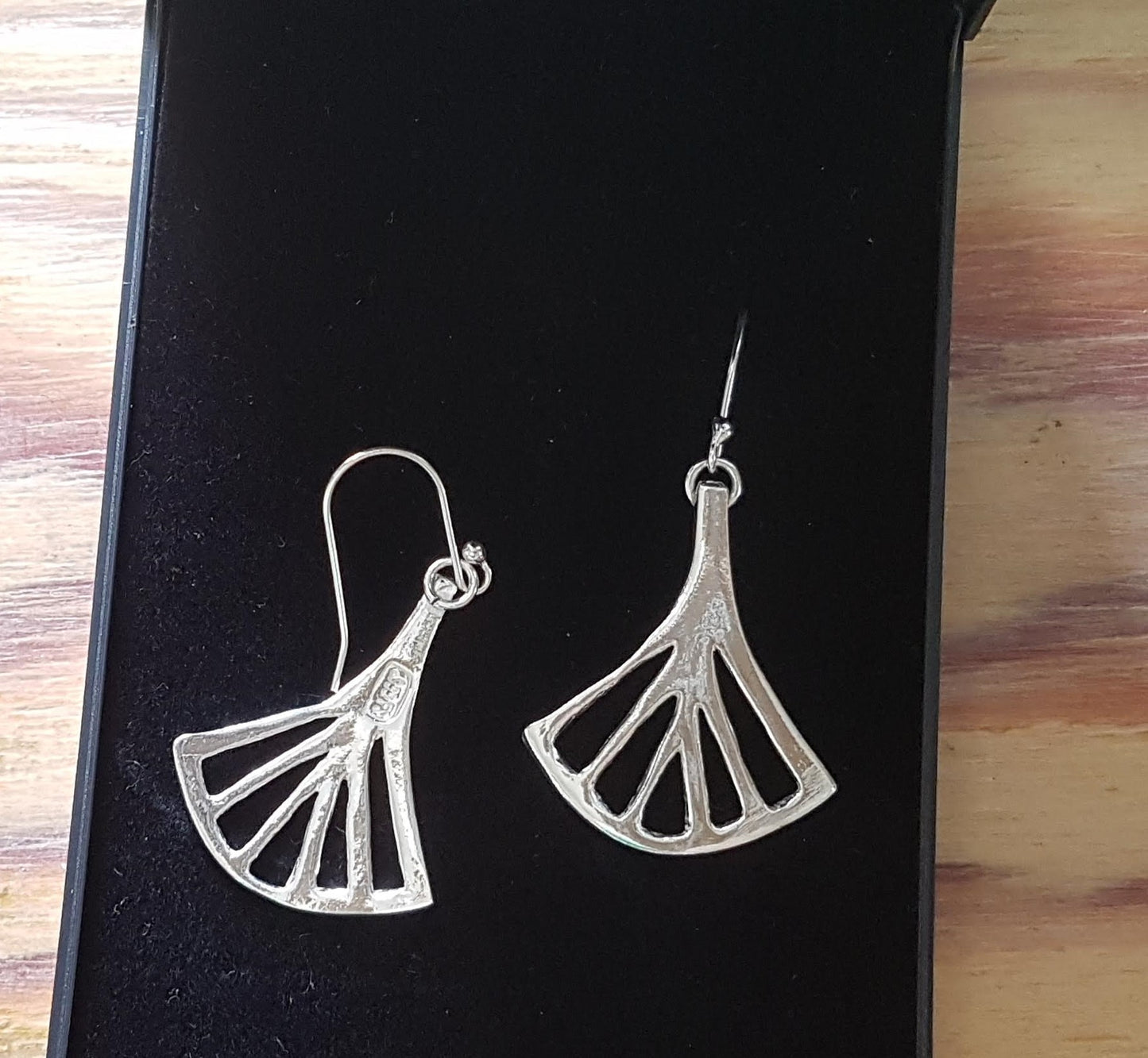 Art Deco Saw Pierced Earrings