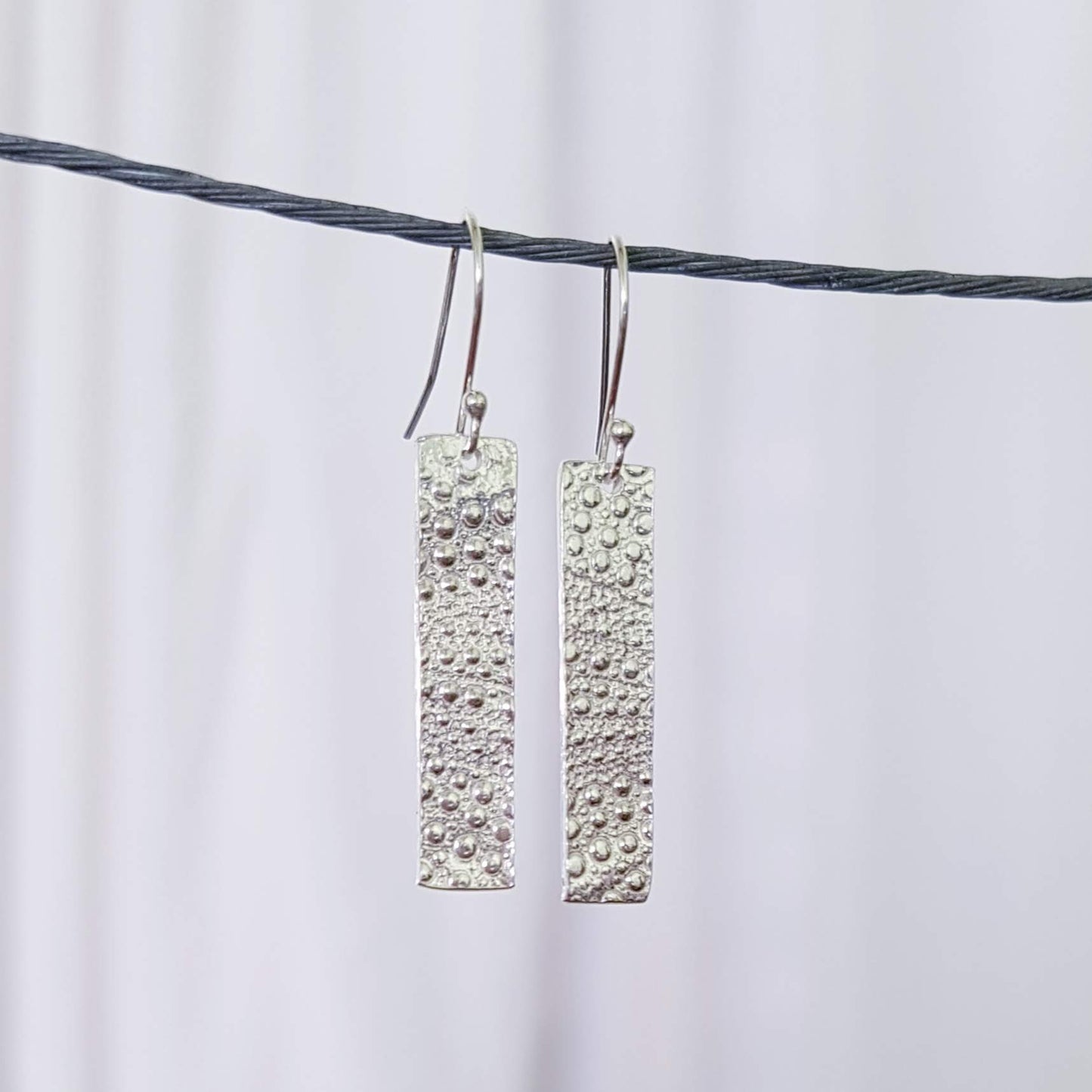 Sea Urchin Bar Dangle Earrings