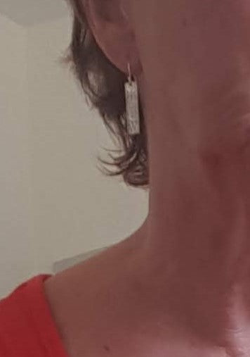 Sea Urchin Bar Dangle Earrings