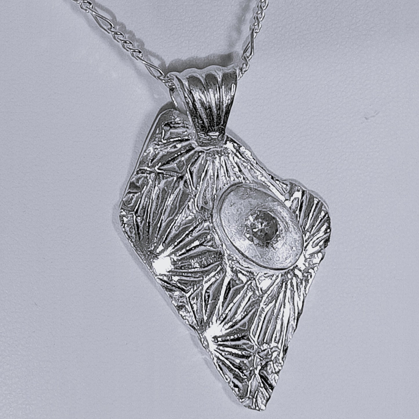 Victorian Textured Glass Pendant